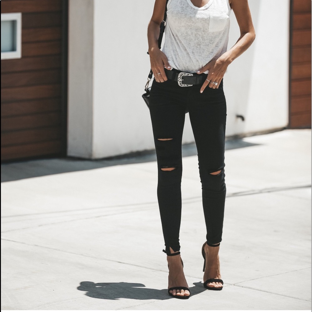 Split Ankle Denim Jeans